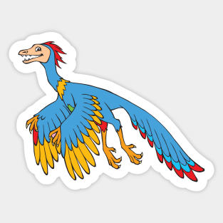 Cool Archaeopteryx Illustration Sticker